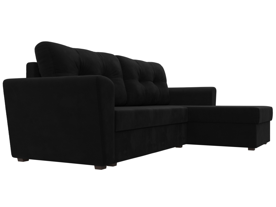 Диваны угловые в гостиную, Угловой диван Амстердам Лайт правый угол, микровельвет