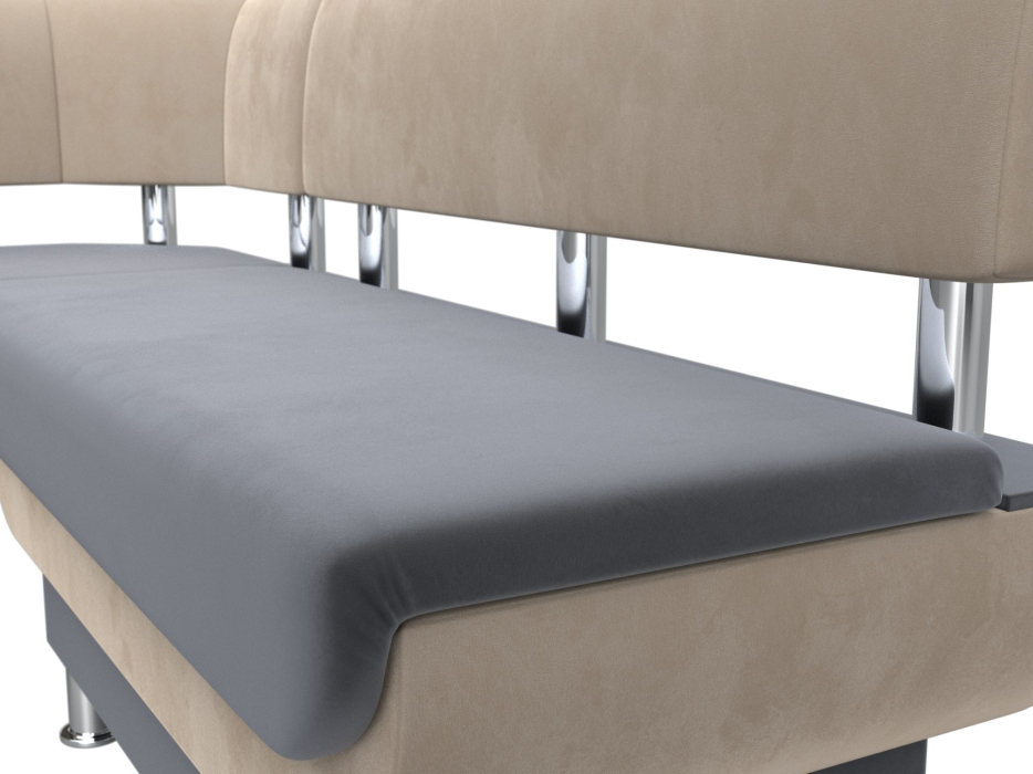 Кухонные уголки, Кухонный угловой диван Альфа левый угол, велюр