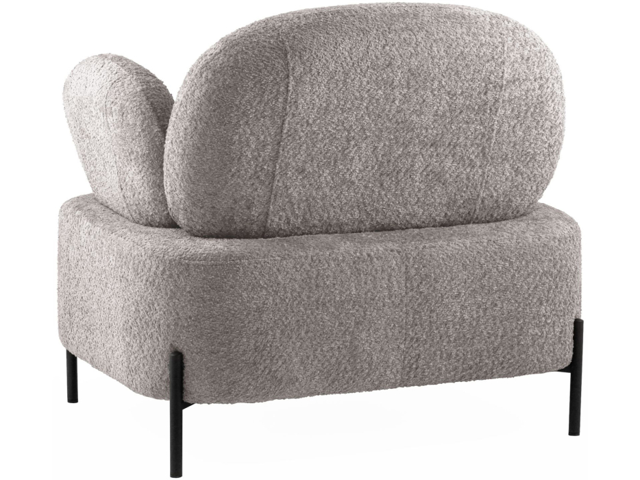 Кресло для отдыха, Кресло STOOL GROUP Кэнди с подлокотниками букле