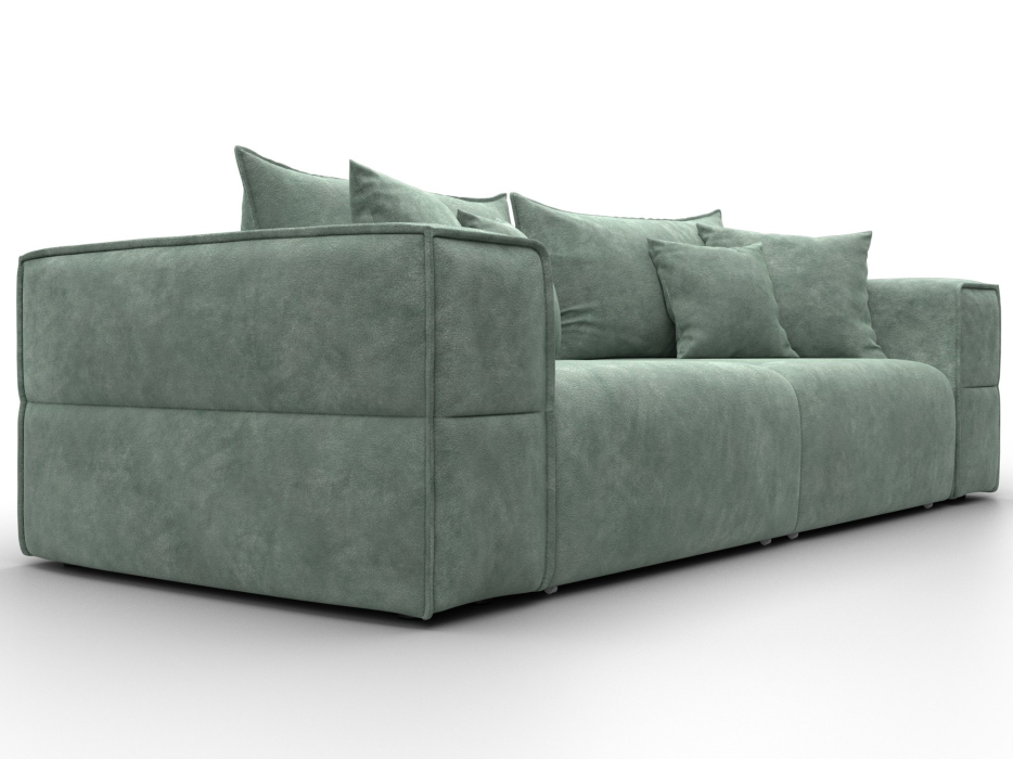 Диваны еврокнижки, Диван прямой Лига-058 НПБ, велюр BRUT