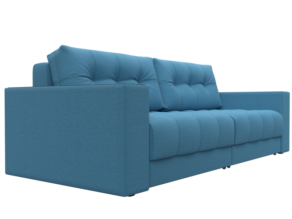 Диваны еврокнижки, Диван прямой с декором Лига-049 НПБ, рогожка Амур