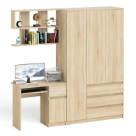 Домашние кабинеты, Шкаф-комод Мори МШ1200.1 со столом Мори МС-1 правый и полкой Мори 900