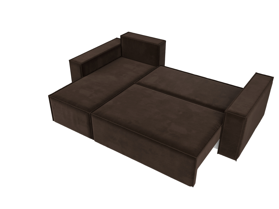 Диваны угловые в гостиную, Угловой диван Куба левый угол, микровельвет