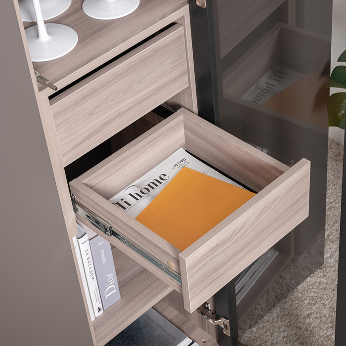 Шкафы пеналы, Шкаф-витрина Роквуд 16.322.04