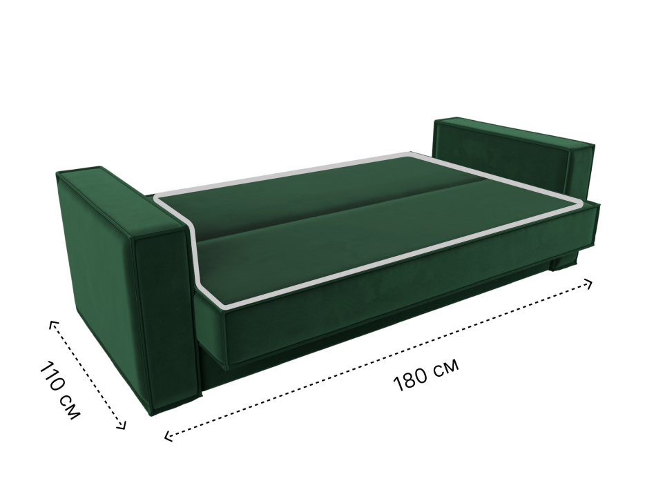 Диваны книжки, Диван-книжка Куба, велюр