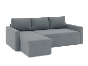 Диван-кровать угловой Турин дельфин, велюр