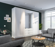 Шкафы распашные, Шкаф 6-ти дверный Николь СБ-2593/1 Белый