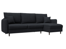 Диваны угловые в гостиную, Диван угловой Лига-064 НПБ угол универсальный, замша JOLY