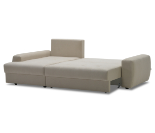 Угловой диван Коста, еврокнижка, велюр,  левый угол