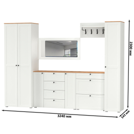 Мебельная стенка для прихожей Остин № 61