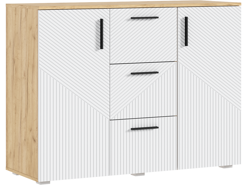 Комоды, Комод Сильвия 1200 3 ящика/2 двери