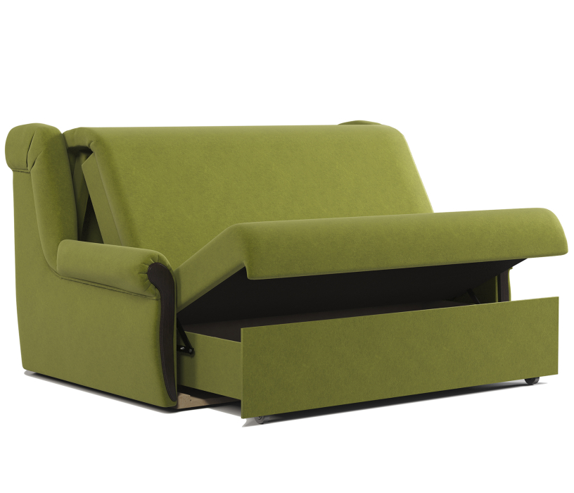 Диваны с ящиком для белья, Диван-кровать Аккорд М 140, велюр