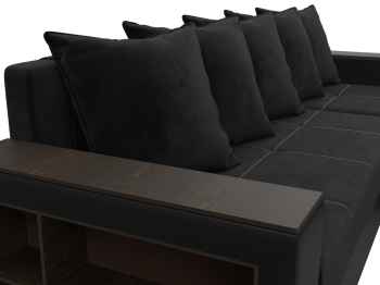 Диван угловой Дубай Лайт угол универсальный, велюр/экокожа