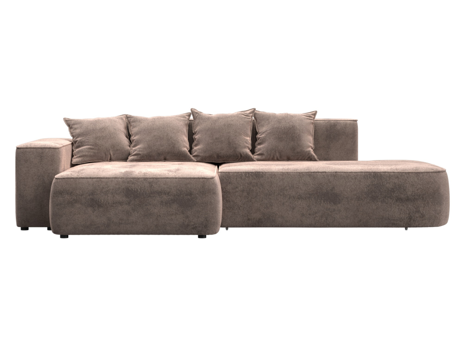 Диваны угловые в гостиную, Диван угловой Лига-065 угол левый, велюр TOWER