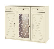 Комоды, Комод Бэлла широкий со стеклом