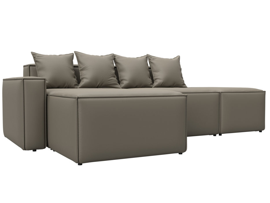 Диваны угловые в гостиную, Диван угловой модульный Лига-063 угол левый, экокожа GRIFON