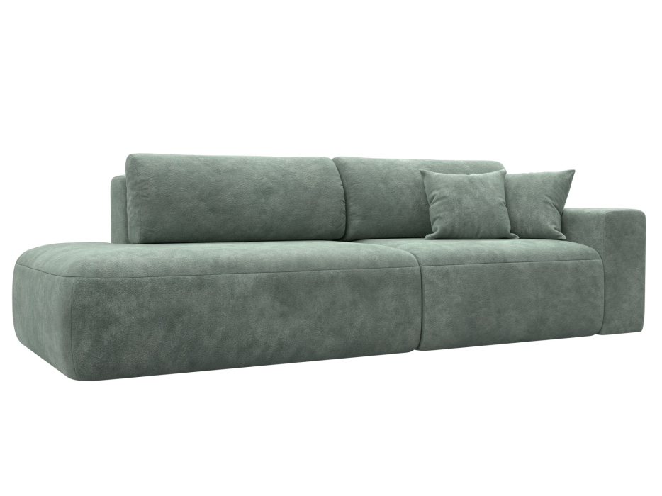 Диваны еврокнижки, Диван прямой Лига-036 НПБ Модерн подлокотник справа, велюр BRUT