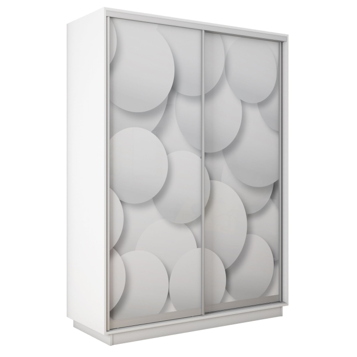 Шкафы-купе 2-х дверные, Шкаф-купе Экспресс 2-х дверный Фотопечать Шары Стекла 120х60х220