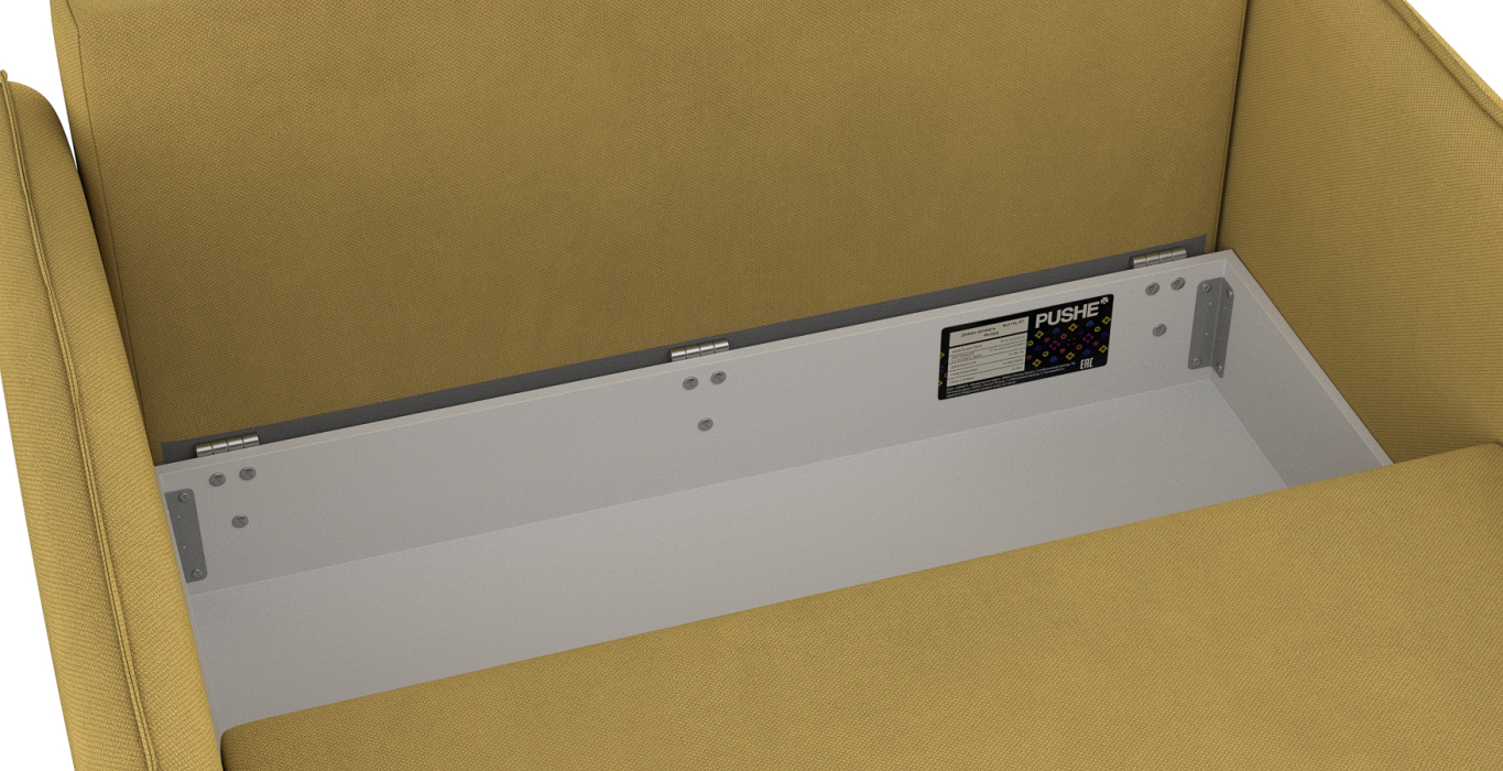 Дизайнерские диваны для гостиной, Диван-кровать Фьорд SMART 120, велюр