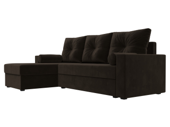 Диван угловой Верона Лайт левый угол, микровельвет