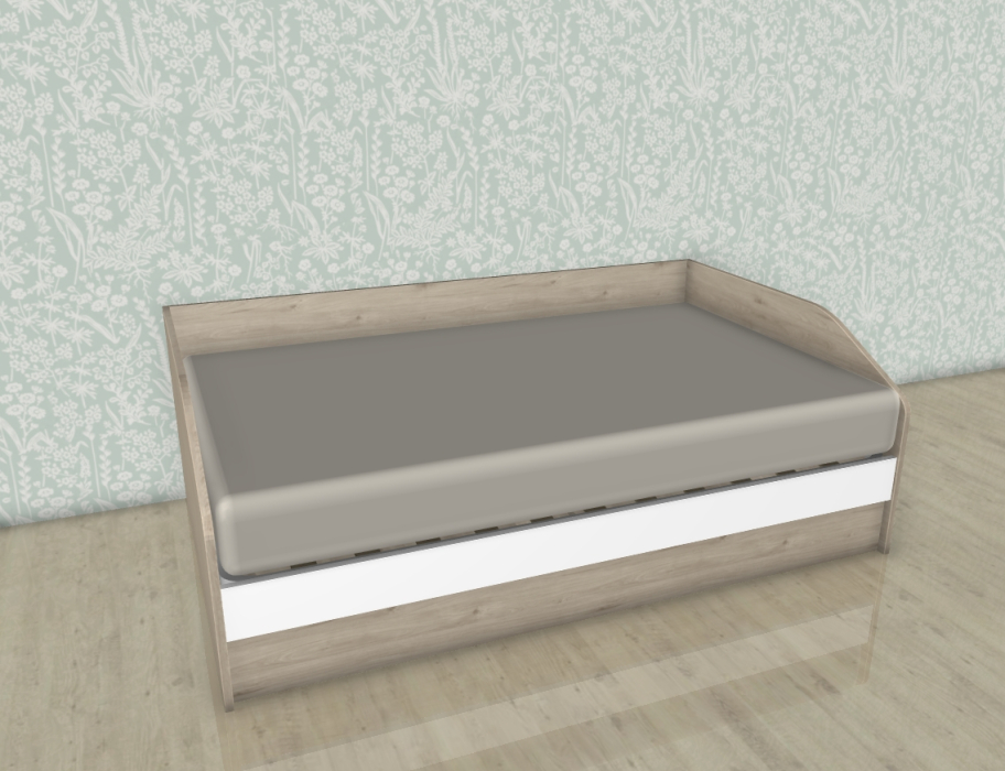 Кровати 120х200, Модульная система Карина Кровать КР-119 Гикори Джексон светлый