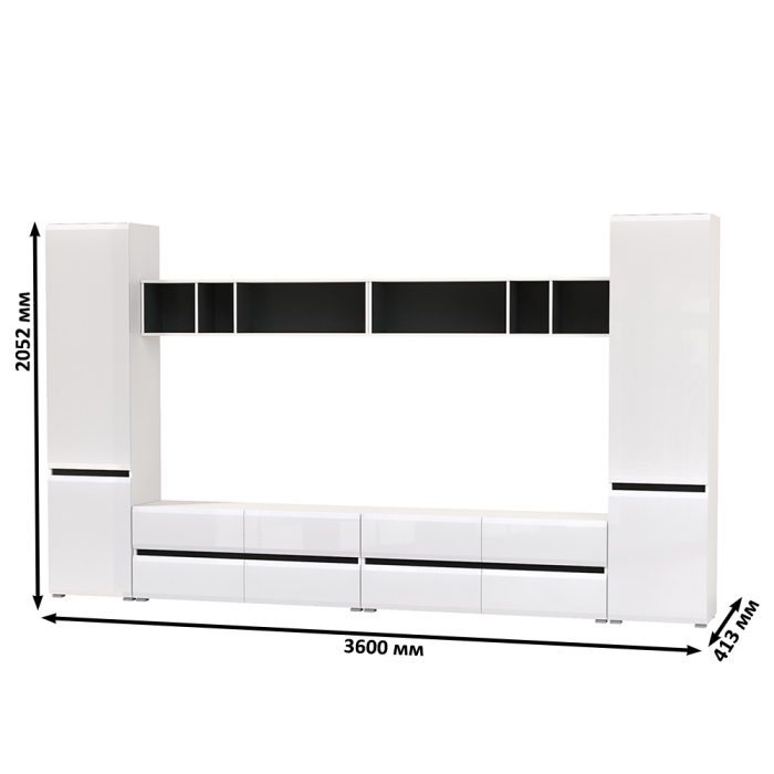 Стенки для гостиной, Сидней Комплектация № 74