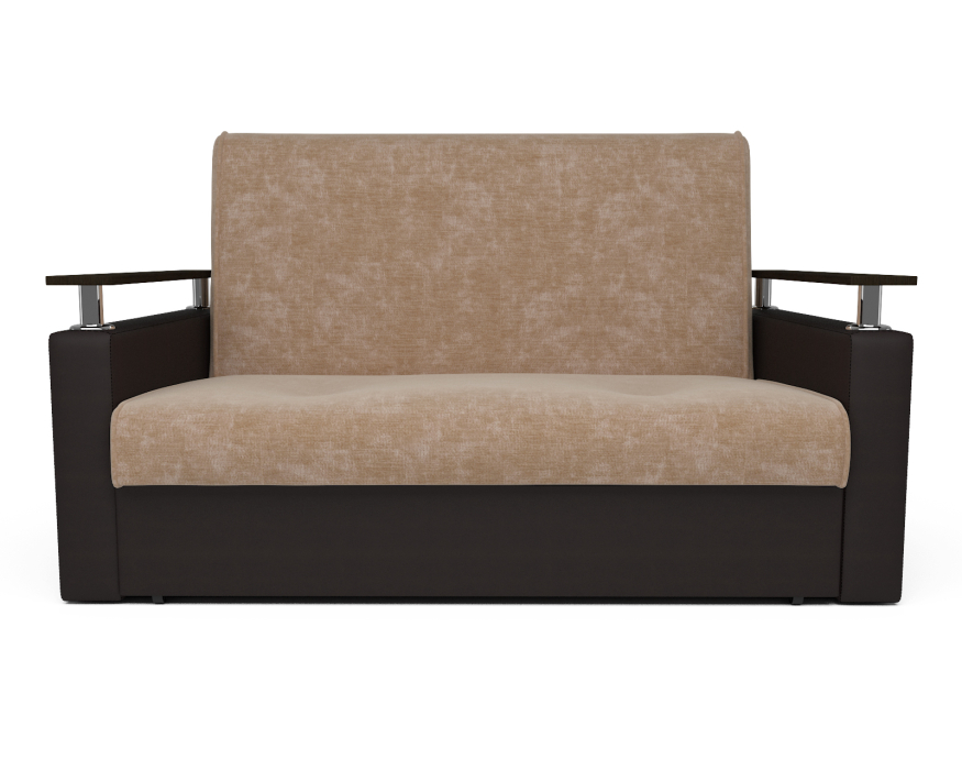 Диваны кровати со спальным местом, Диван прямой аккордеон Шарк 120 см (Микровелюр)