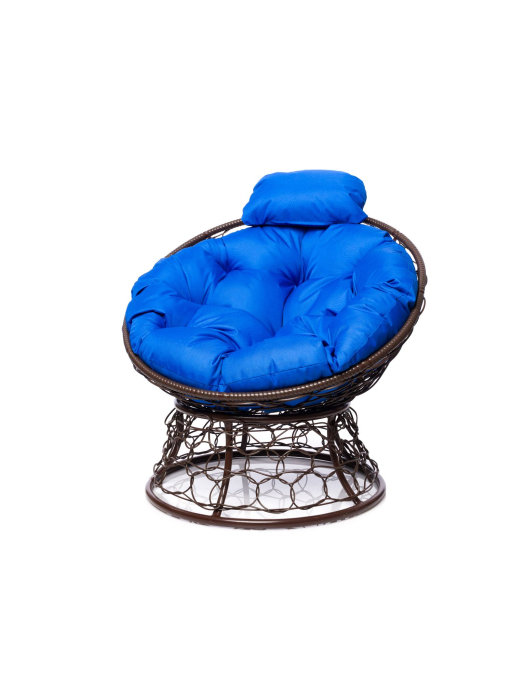 Кресла, Кресло ПАПАСАН мини с ротангом коричневое