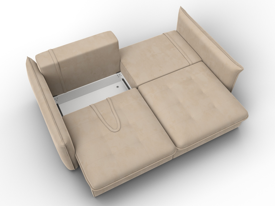 Диваны еврокнижки, Диван прямой Лига-100 НПБ, велюр SEVEN