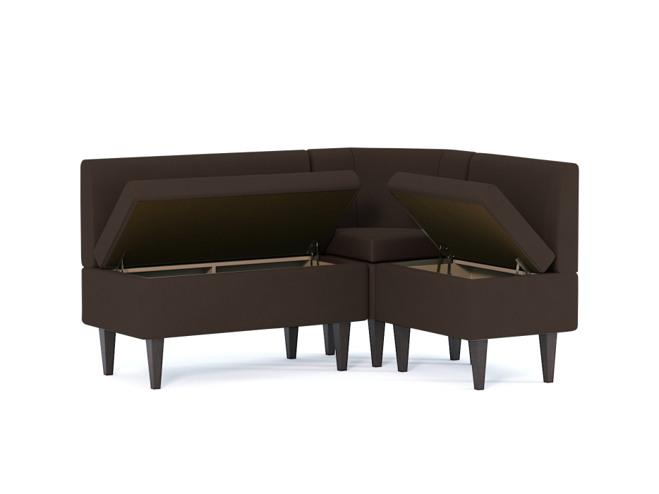 Кухонные уголки, Диван кухонный угловой Лео, велюр