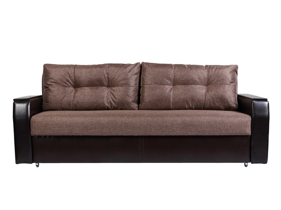 Диваны прямые, Диван-кровать еврокнижка  Атлант 160, рогожка/ экокожа