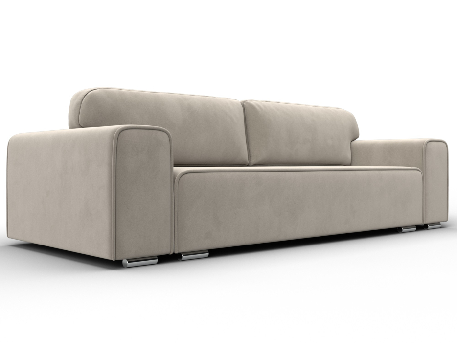 Диваны с ящиком для белья, Прямой диван Лига-029, микровельвет