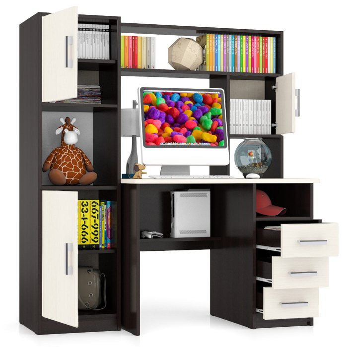 Прямые компьютерные столы, Компьютерный стол с колонкой СК-9