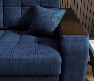 Угловой диван-кровать Лас-Вегас левый, шенилл