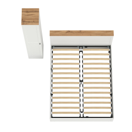 Кровать двухспальная с ортопедическим основанием и шкаф-пенал Остин