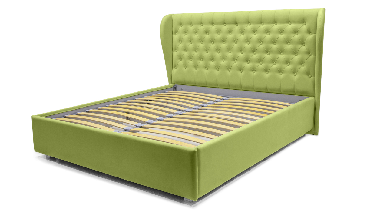 Мягкая кровать, Кровать Мишель 1400 с подъемным механизмом, микровелюр