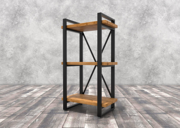 Стеллаж Айсберг Лофт 40х102-2 черный