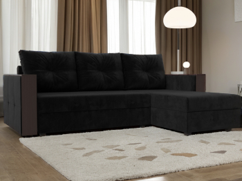 Угловой диван Валенсия Лайт правый угол, велюр