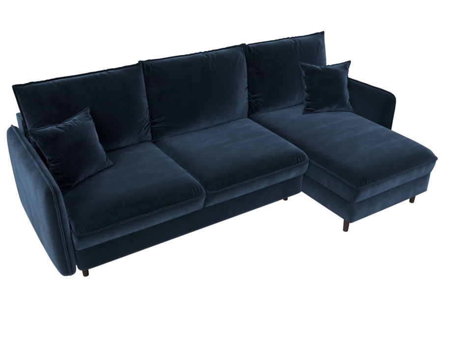 Диваны угловые в гостиную, Диван угловой Лига-064 НПБ угол универсальный, велюр TOWER