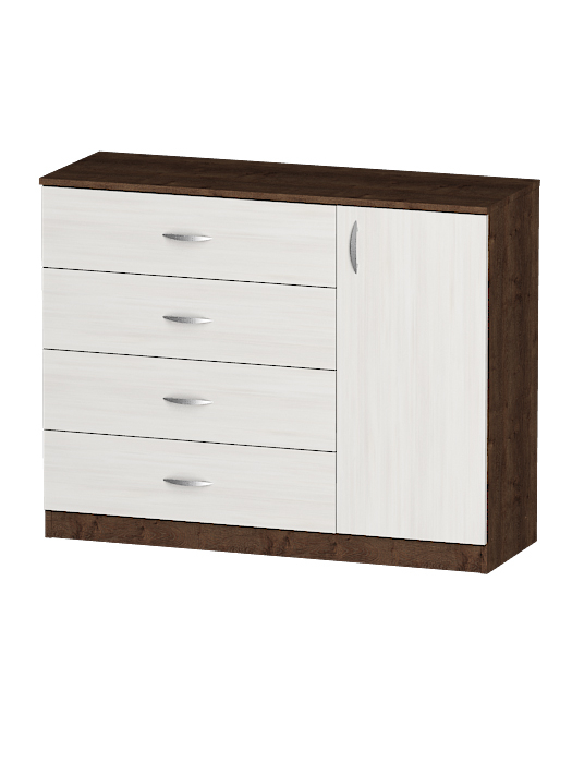 Комоды, Комод Лайф 115*40*90	Дуб экспрессив