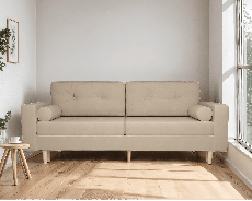 Диваны кровати прямые, Диван прямой тик-так Белфаст (Рогожка)