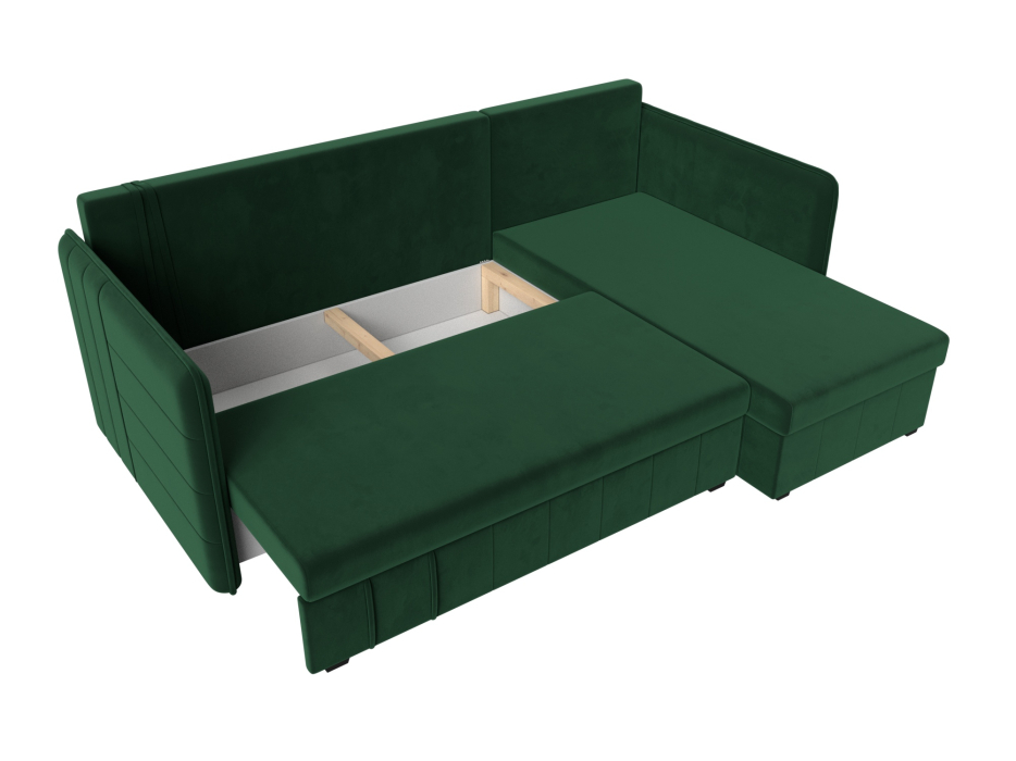 Диваны угловые в гостиную, Диван угловой Слим универсальный угол, велюр