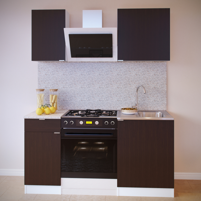 Кухонные гарнитуры, Кухонный гарнитур ПН-04 + ТК-04.1 + ПН-06 + ТК-06м