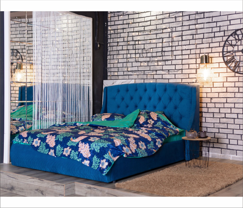 Мягкая кровать, Мягкая кровать Stefani 1400 с ортопед. основанием