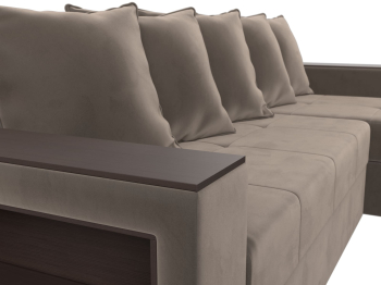 Диван угловой Дубай Лайт, велюр, правый угол