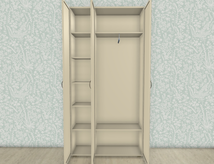 Шкафы распашные, Модульная система Карина Шкаф ШК-1031 с зеркалом