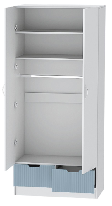 Прямые, Шкаф 2х створчатый Бриз Полосы