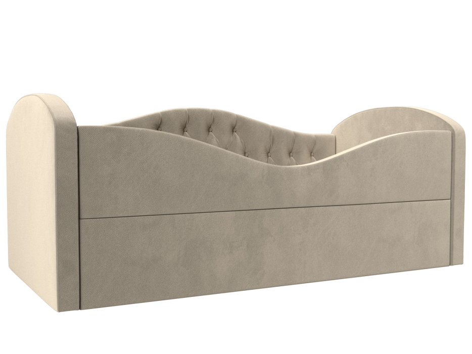 Кровати одноярусные, Детская кровать Сказка Люкс, микровельвет