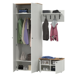 Шкаф Остин с тумбой и вешалкой для верхней одежды