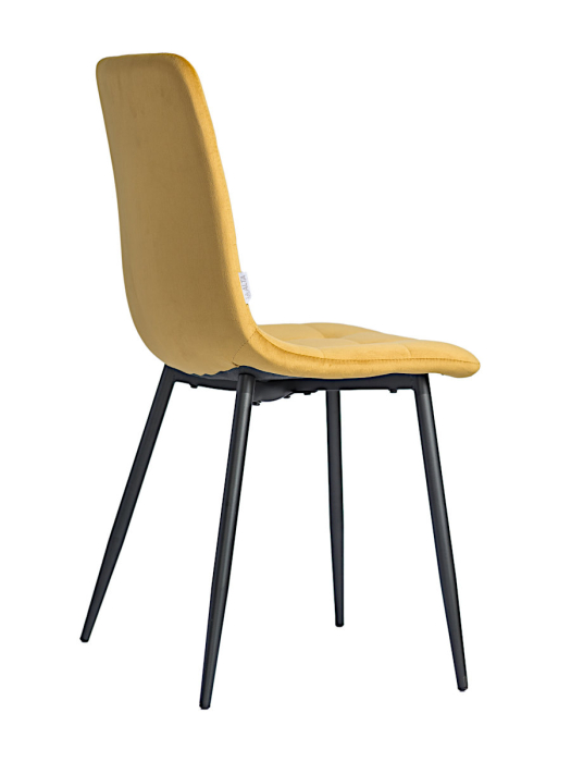 Стулья, Стул мягкий DC209 велюр каркас металл черный КРУГЛЫЙ